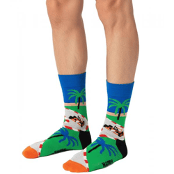 1 Pair of Happy Socks Racing Sock Men's Socks with All-Over Racing Print, Cotton Socks, Everyday Socks, P002592, Multicolor
