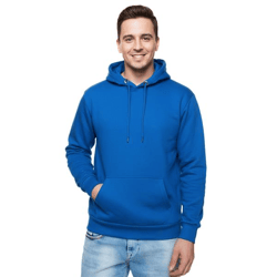Comfortable men's hooded sweater in a regular fit. Hoodie Sweater 19161 Royal Blue