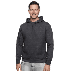 Comfortable men's hooded sweater in a regular fit: Hoodie Sweater 19161 Anthracite