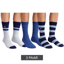 3 Paar SCOTCH & SODA Herren Crew-Socken Amsterdam Cotton Blend Alltags-Strümpfe Einheitsgröße / 41-46 Business-Socken SS601099-037 Grau/