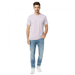 sommerliches Formula 1 F1 Pastell Herren Rundhals-Shirt Formel 1 Baumwoll-Shirt Kurzarm-Shirt 701222540 003 Lila