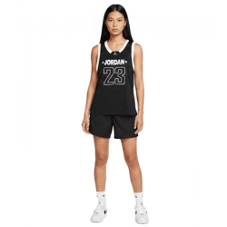 NIKE Jordan Jersey 23 Damen Basketball-Shirt mit Mesh-Gewebe Tank-Top Sport-Shirt FN6687-010 Schwarz