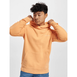 weicher Jack & Jones Herren Hoodie Rippbündchen Kapuze Orange