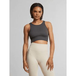 modernes aim'n Damen T-Shirt mit Baumwolle Grau