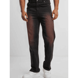 lässige Karl Kani Herren Jeans mit Baumwolle Schwarz