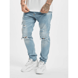 lässige 2Y Premium Herren Jeans Skinny Fit mit Baumwolle Blau