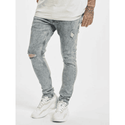 bequeme 2Y Premium Herren Jeans Skinny Fit Stretch mit Baumwolle Blau