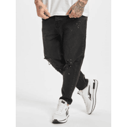 moderne 2Y Premium Herren Jeans Stretch Reißverschluss mit Baumwolle Schwarz
