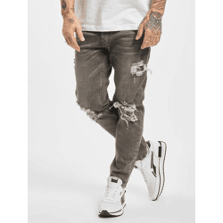 lässige 2Y Premium Herren Jeans Slim Fit Stretch Taschen mit Baumwolle Grau