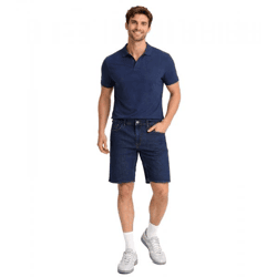 klassische BLEND BHTwister Herren Jeansshorts mit Label-Detail Denimshorts 20717730-200292 Blau