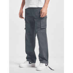 Modern DEF Men's Straight-Fit Jeans with Pockets in Cotton Gray