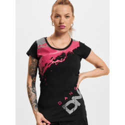 sportliches Dangerous DNGRS Damen T-Shirt 190 g/m² mit Baumwolle Schwarz