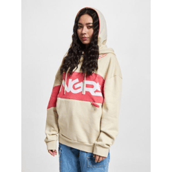 weiches Dangerous DNGRS Damen Sweatshirt Oversize mit Baumwolle Beige