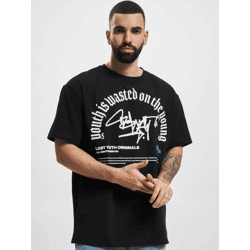 modernes Lost Youth Herren T-Shirt Oversize 240 g/m² mit Baumwolle Schwarz