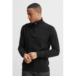 klassischer 11 PROJECT PRTillmann Fine Herren Troyer mit Stehkragen Pullover 21301005-ME-194008 Schwarz