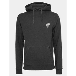 moderner Mister Tee Herren Hoodie Kordelzug Rippbündchen 300 g/m² mit Baumwolle Anthrazit