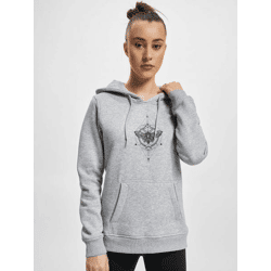 bequemer Mister Tee Damen Hoodie 300 g/m² mit Baumwolle Grau