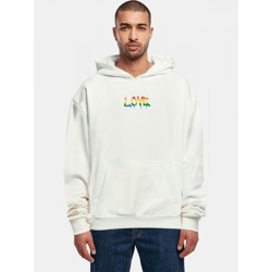 Casual Merch Code Men's Hoodie, 460 g/m², Cotton Blend, White
