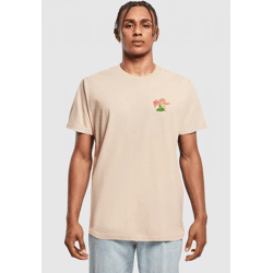 Mister Tee Men's Athletic T-Shirt, 200 g/m², with cotton, beige