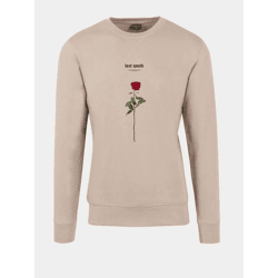 Modern Mister Tee Men's Sweatshirt in Beige Cotton
