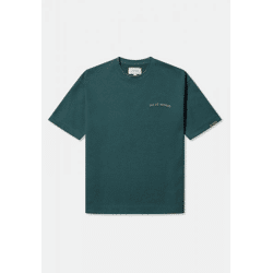 Casual Pas De Monaco Men's Oversized T-Shirt in Green Cotton