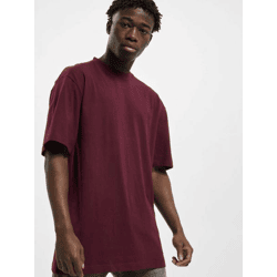 bequemes URBAN CLASSICS Herren T-Shirt Oversize 180 g/m² mit Baumwolle Bordeaux-Rot