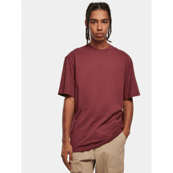 sportliches URBAN CLASSICS Herren T-Shirt Oversize 180 g/m² mit Baumwolle Bordeaux-Rot