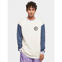bequemes STARTER Herren Sweatshirt Oversize 240 g/m² mit Baumwolle Weiß/Blau