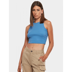 modernes Urban Classics Damen T-Shirt Stretch 180 g/m² mit Baumwolle Blau