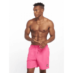 moderne Urban Classics Herren Hose Kordelzug Reißverschluss 120 g/m² Pink