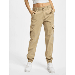 Comfortable Urban Classics Women's Jeans: Stretch Denim Pants in Beige