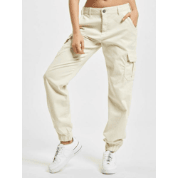 Modern Urban Classics Women's Stretch Jeans with Pockets, 320 g/m², Cotton, Ecru-White