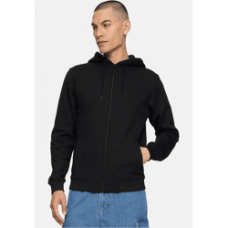 lässiges Urban Classics Herren Sweatshirt Reißverschluss Rippbündchen 380 g/m² mit Baumwolle Schwarz