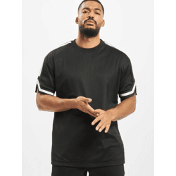 lässiges URBAN CLASSICS Herren T-Shirt Mesh 130 g/m² Schwarz