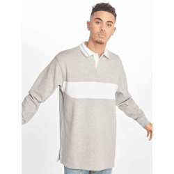 vielseitiges Urban Classics Herren Polo-Shirt Rippbündchen 330 g/m² mit Baumwolle Grau