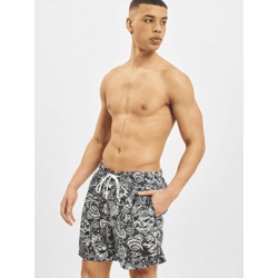 leichte Urban Classics Herren Shorts 100 g/m² Schwarz/Weiß