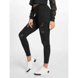 vielseitige URBAN CLASSICS Damen Hose Stretch 225 g/m² mit Baumwolle Schwarz