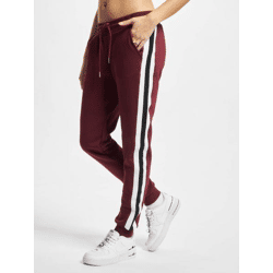 bequeme Urban Classics Damen Hose Taschen 300 g/m² mit Baumwolle Bordeaux