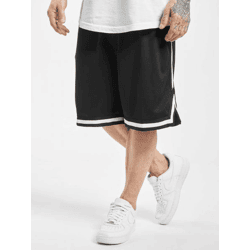 Casual URBAN CLASSICS Men's Shorts, 130 g/m², Black/White