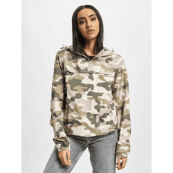 schlichte Urban Classics Damen Jacke Kapuze 78 g/m² Camouflage