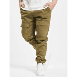 lässige URBAN CLASSICS Herren Hose Kordelzug Reißverschluss 320 g/m² mit Baumwolle Khaki