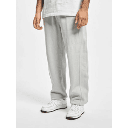 moderne URBAN CLASSICS Herren Hose Taschen Rippbündchen 380 g/m² mit Baumwolle Grau