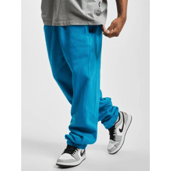 bequeme URBAN CLASSICS Herren Hose Taschen Rippbündchen 380 g/m² mit Baumwolle Blau