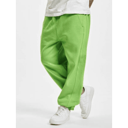 vielseitige URBAN CLASSICS Herren Hose Taschen Rippbündchen 380 g/m² mit Baumwolle Lime-Grün