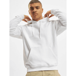 moderner URBAN CLASSICS Herren Hoodie Kordelzug Rippstrick 380 g/m² mit Baumwolle Weiß