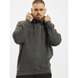bequemer URBAN CLASSICS Herren Hoodie Kordelzug Rippstrick 380 g/m² mit Baumwolle Anthrazit