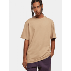 bequemes URBAN CLASSICS Herren T-Shirt Oversize 180 g/m² mit Baumwolle Beige