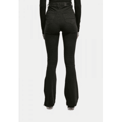 stylische Urban Classics Damen Jeans Stretch Taschen 375 g/m² mit Baumwolle Schwarz