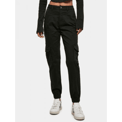 bequeme URBAN CLASSICS Damen Jeans Stretch Taschen 320 g/m² mit Baumwolle Schwarz