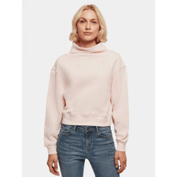 weiches Urban Classics Damen Sweatshirt Rippbündchen Oversize 300 g/m² Rosa